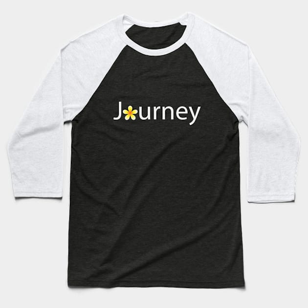 Journey artistic text design Baseball T-Shirt by D1FF3R3NT